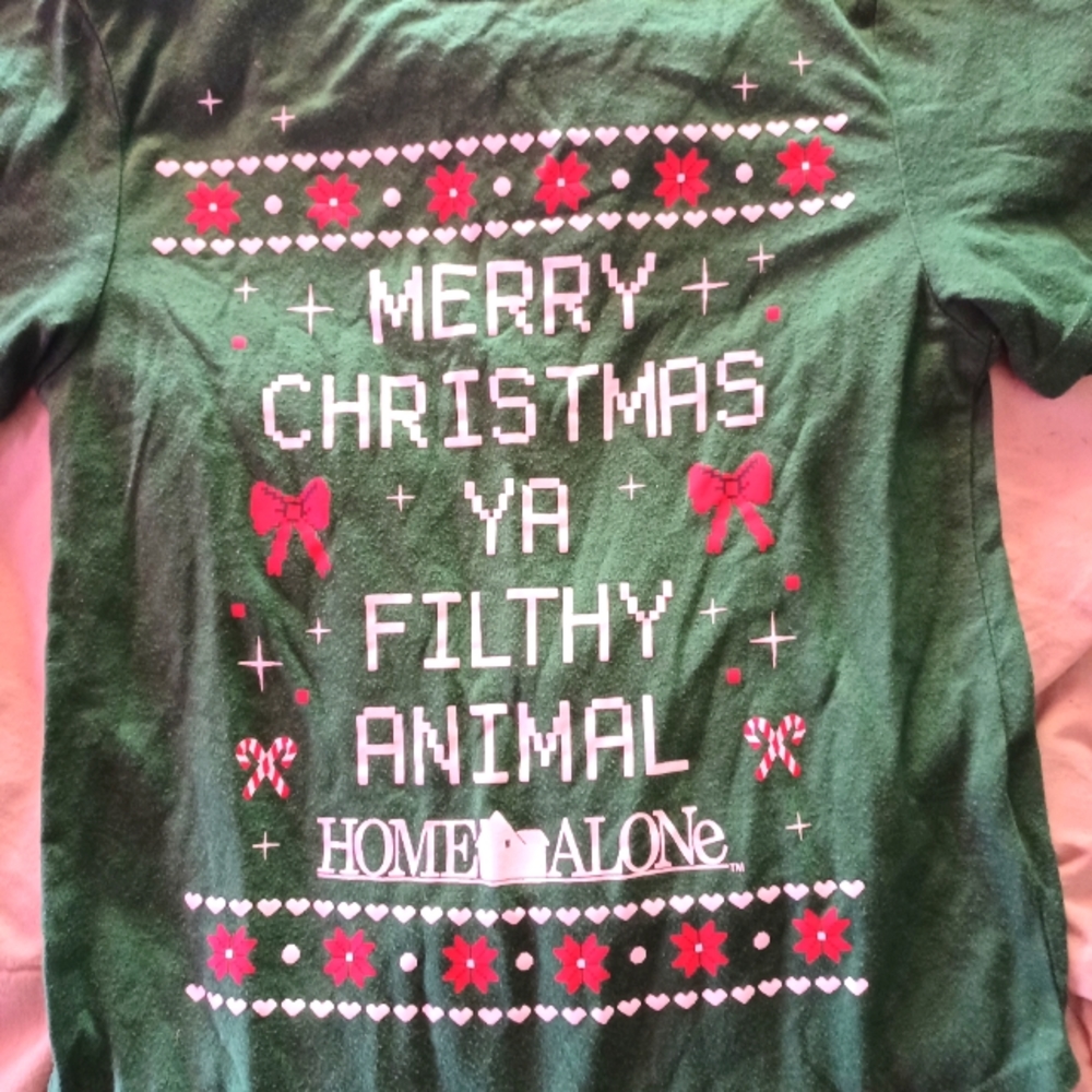 Womens XS Movie Saying Funny Christmas Home Alone